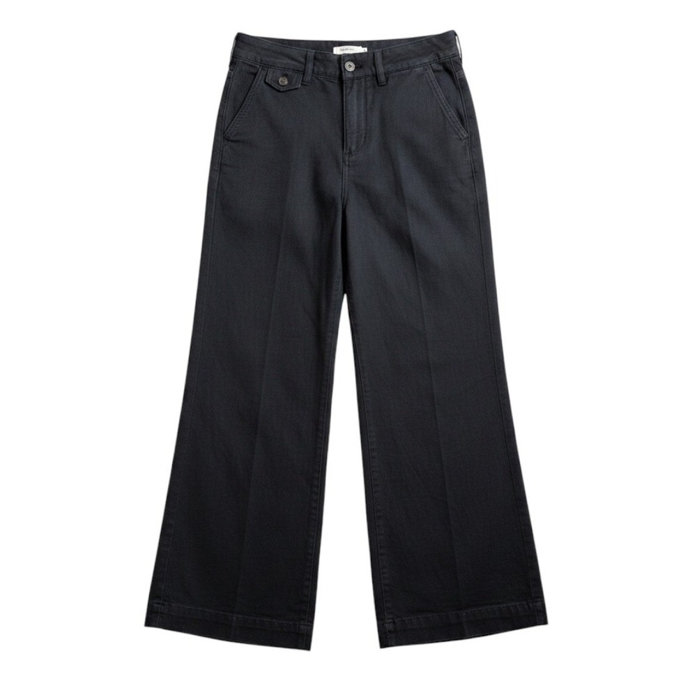 Pilcro and the Letterpress Black Wide Leg Trousers Pants Size 26 OB1564141